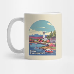 New Hampshire Vintage Design Mug